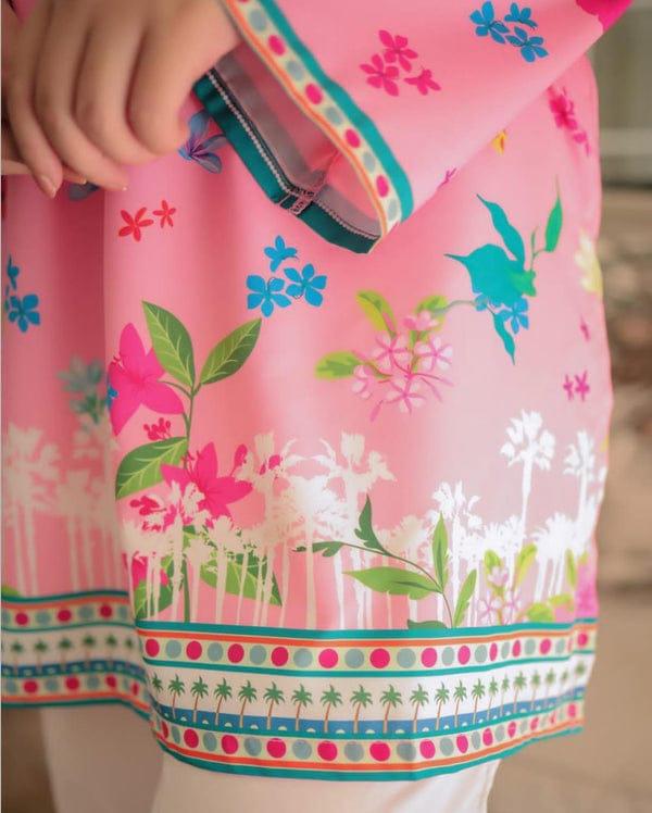 Dananeer Rosy Pink Printed 2PCs