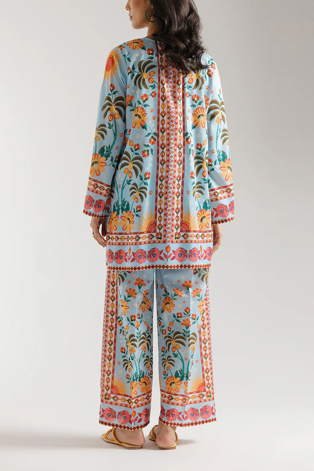 Stitched 2 Piece Printed Shirt & Printed Trouser