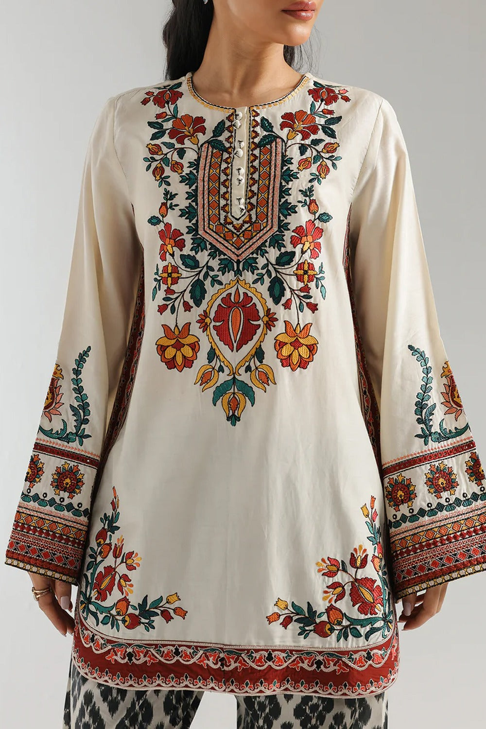 Stitched 2 Piece Printed Shirt & Printed Trouser