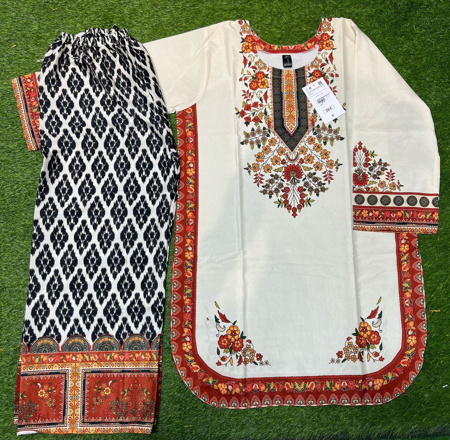 Stitched 2 Piece Printed Shirt & Printed Trouser