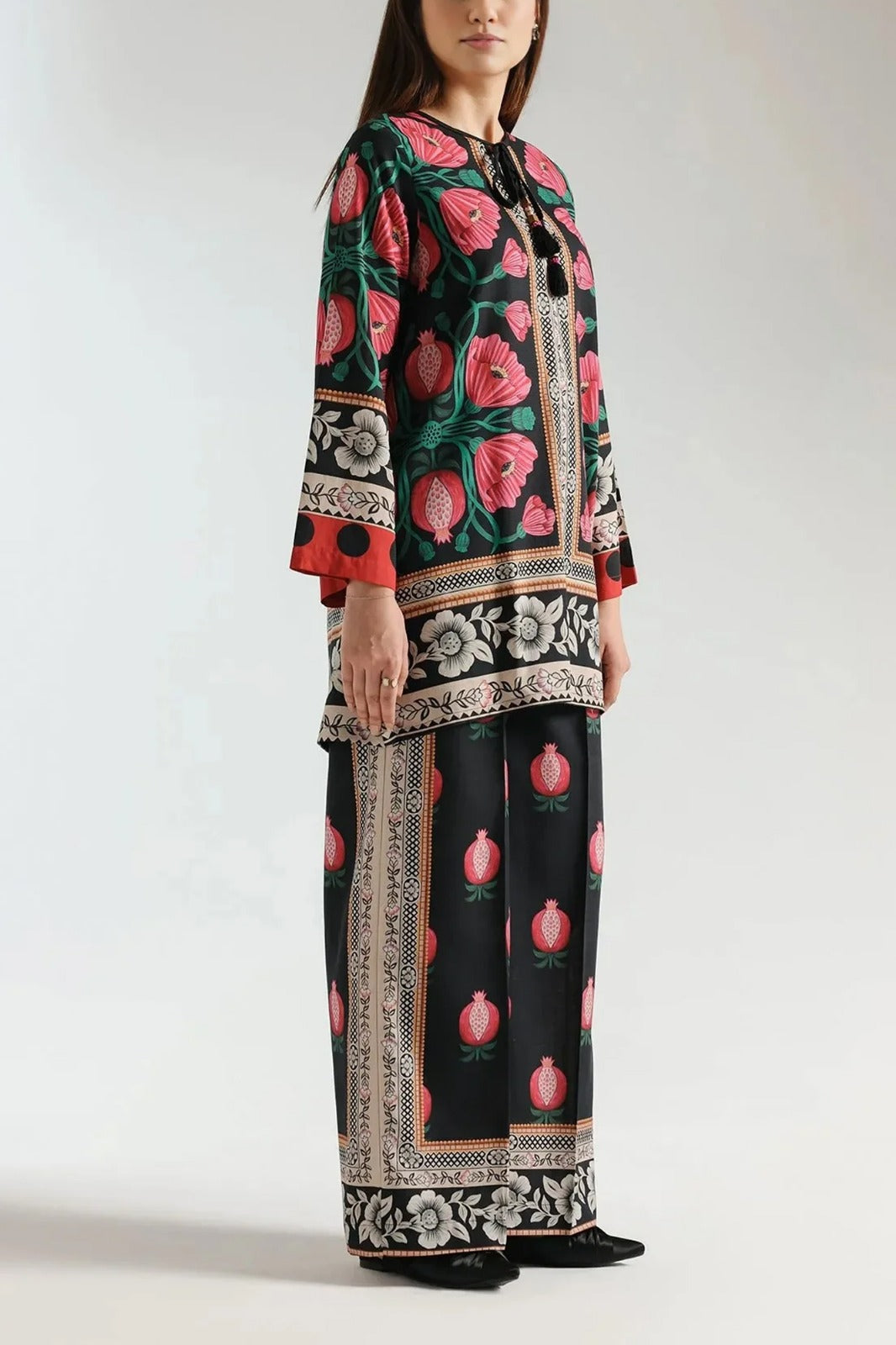 Stitched 2 Piece Printed Shirt And Printed Trouser