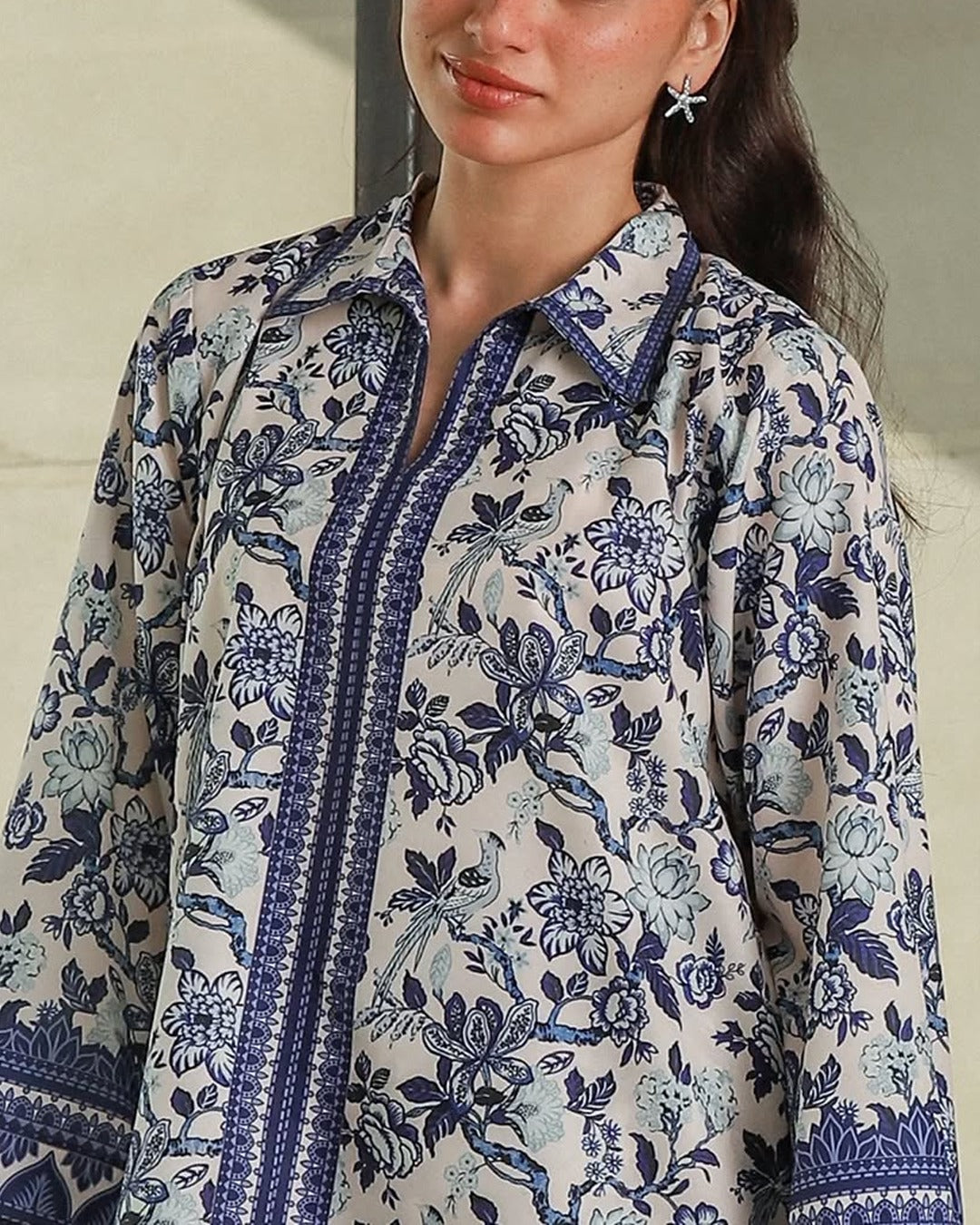 Stitched 2 Piece Printed Shirt & Printed Trouser