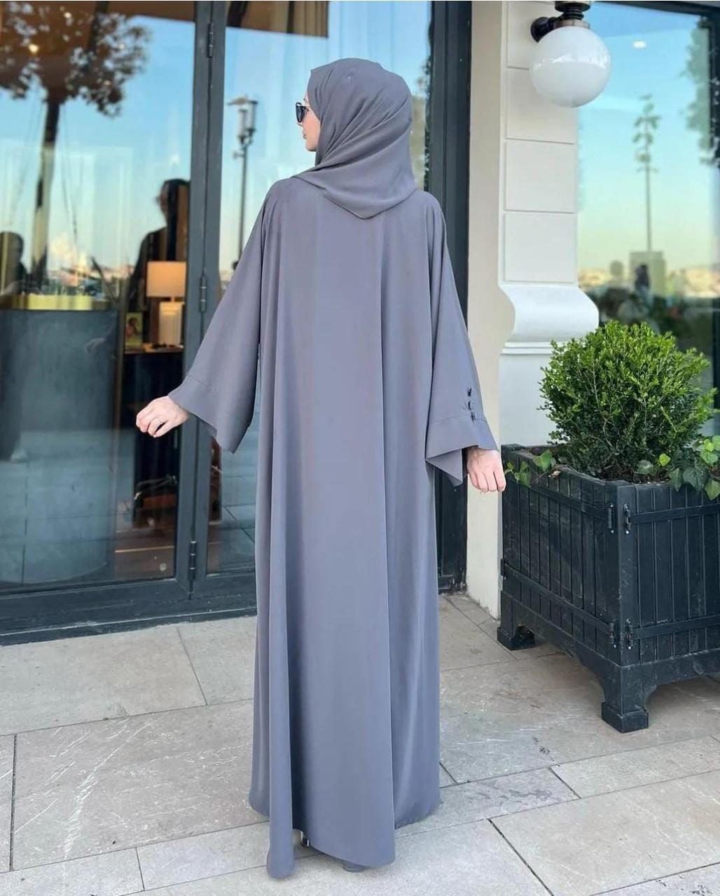 Arabic Gray Abaya
With Stoller