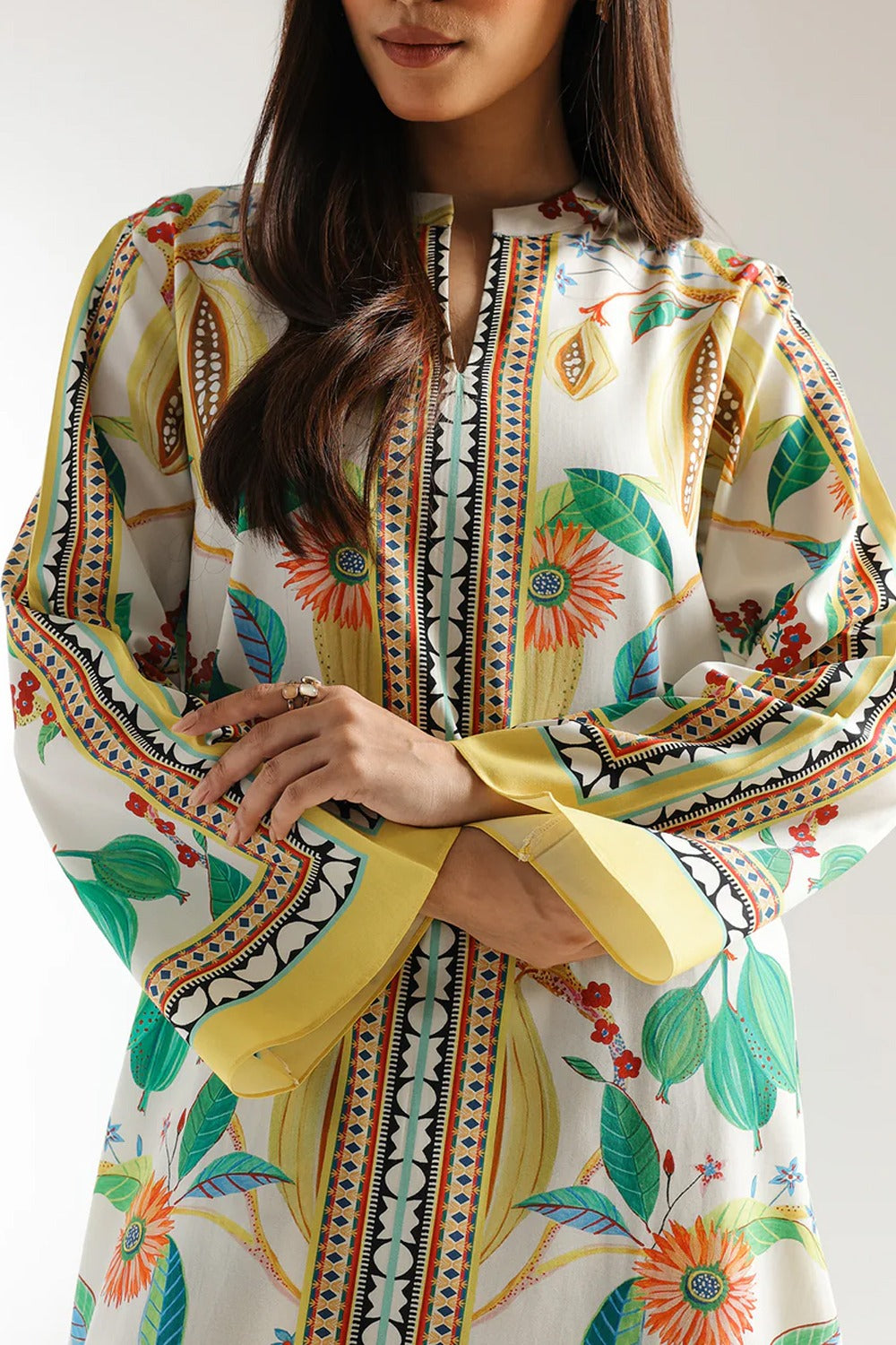 Stitched 2 Piece Printed Shirt & Printed Trouser