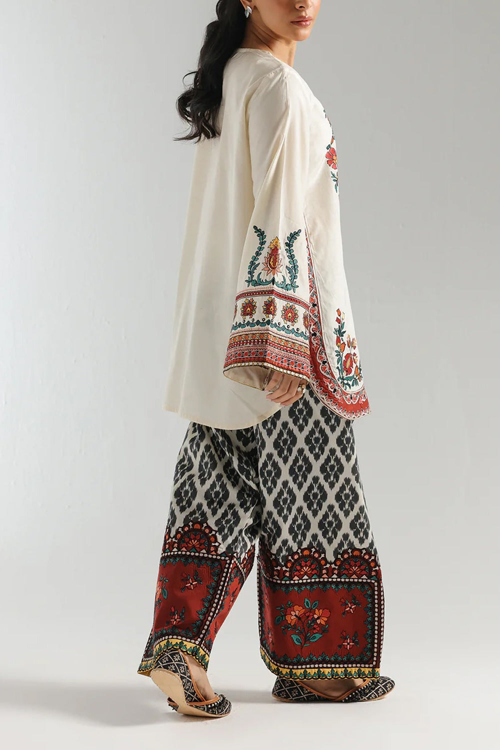 Stitched 2 Piece Printed Shirt & Printed Trouser