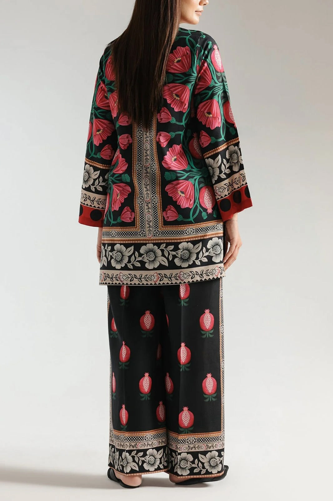 Stitched 2 Piece Printed Shirt And Printed Trouser