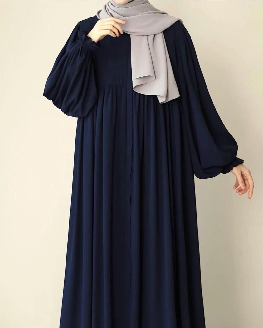 Blue Roman Abaya With Stoller