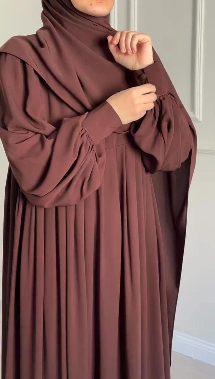 Chocolaty Elegant Brown Abaya
With Stoller