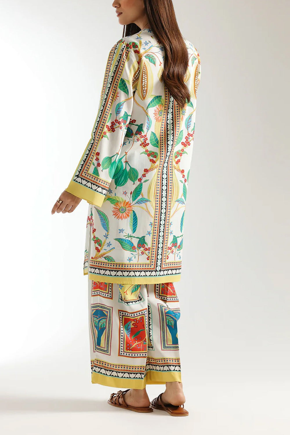 Stitched 2 Piece Printed Shirt & Printed Trouser