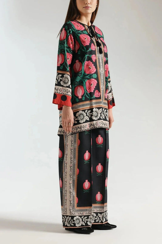 Stitched 2 Piece Printed Shirt And Printed Trouser